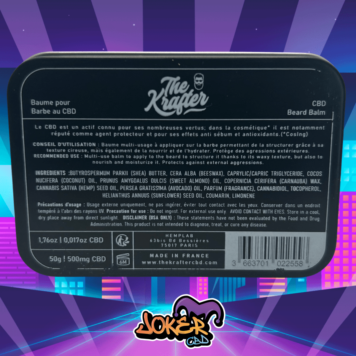 BAUME POUR BARBE CBD - JOKER CBD