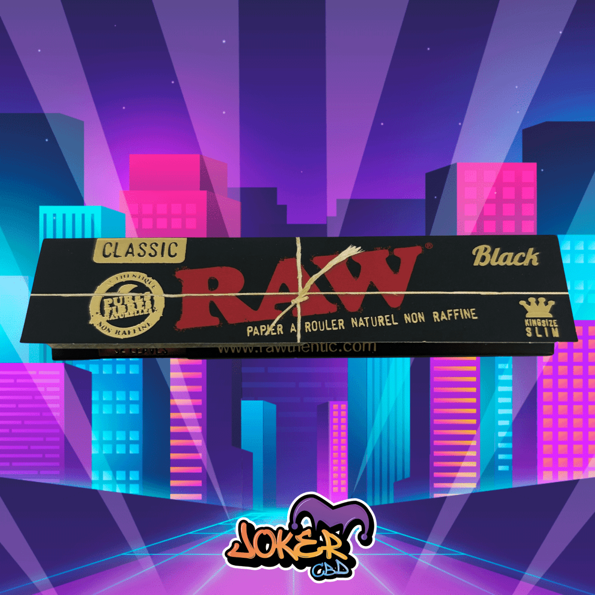 FEUILLES RAW BLACK SLIM - JOKER CBD