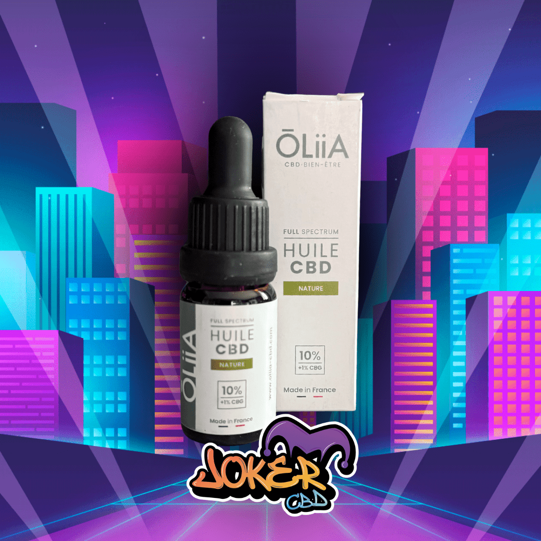 HUILE BIO Ôliia 10% Full Spectrum + 1% CBG - JOKER CBD