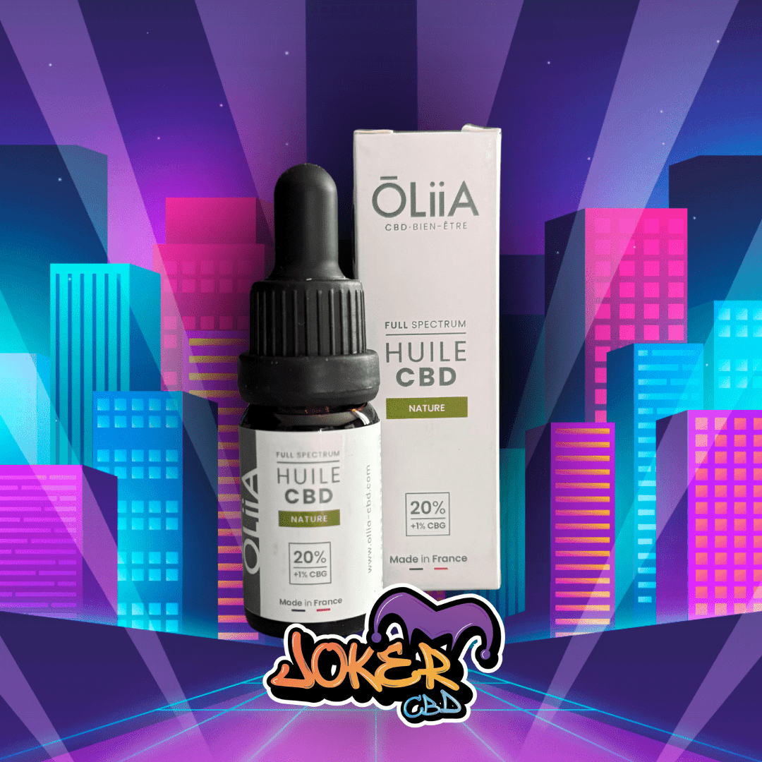 HUILE BIO Ôliia 20% Full Spectrum + 1% CBG - JOKER CBD