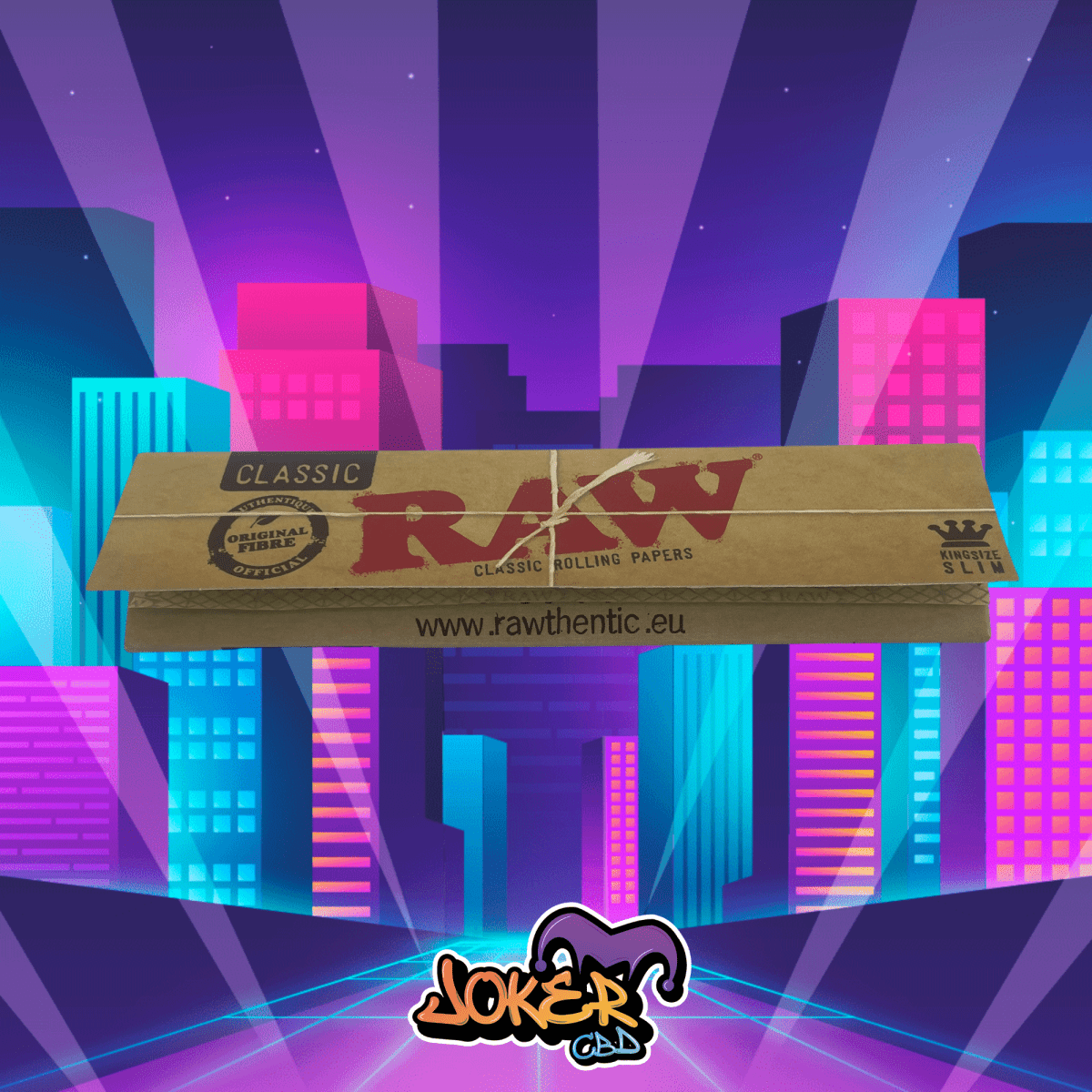 FEUILLES RAW SLIM CLASSIC - JOKER CBD